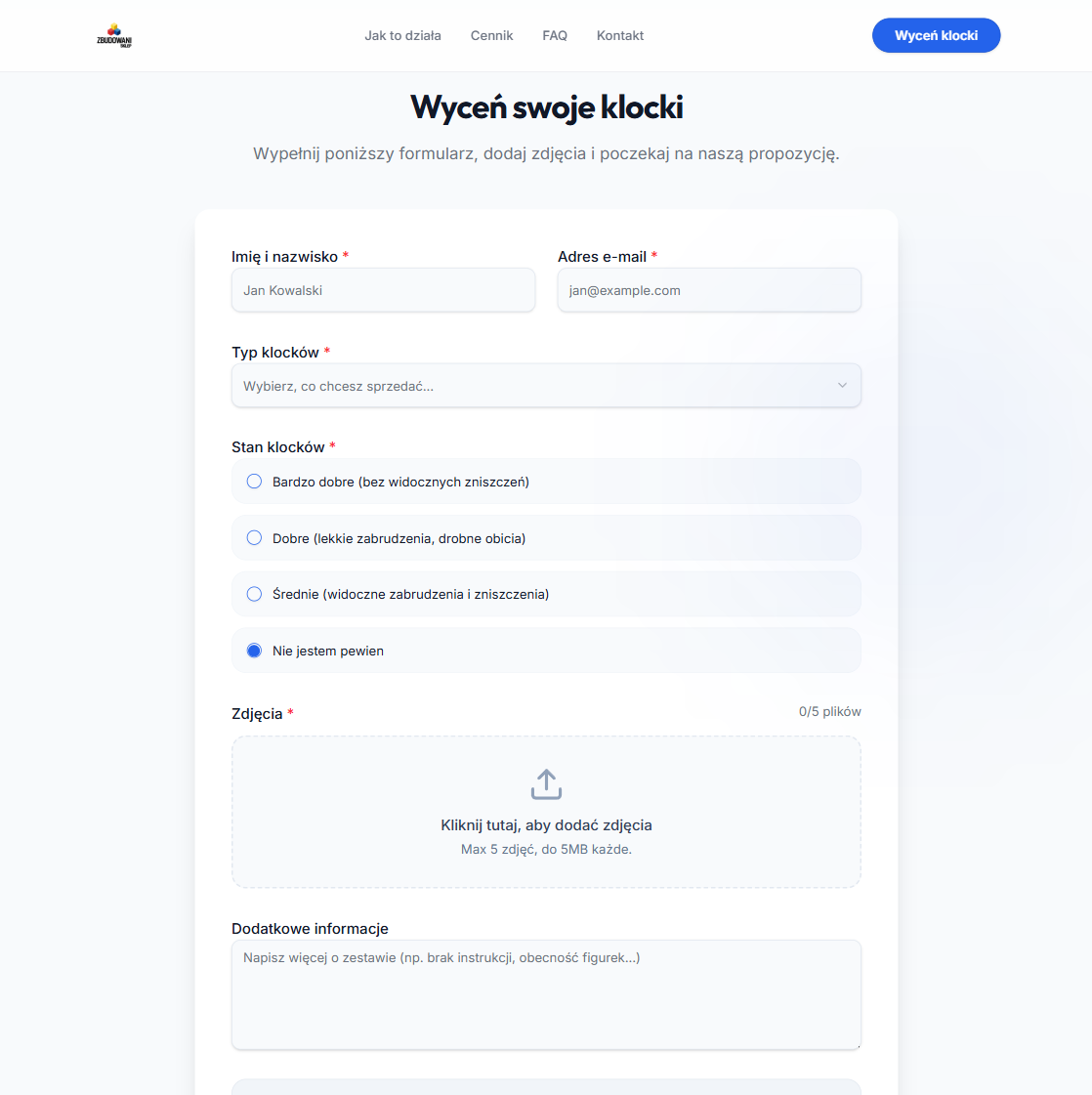 Skup klocków LEGO – cennik i proces